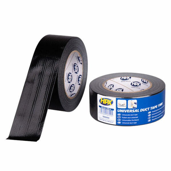 Duct tape 48mm zwart p/50mtr.