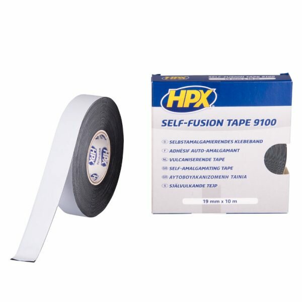 Vulkaniserende tape 19mm zwart p/10mtr.