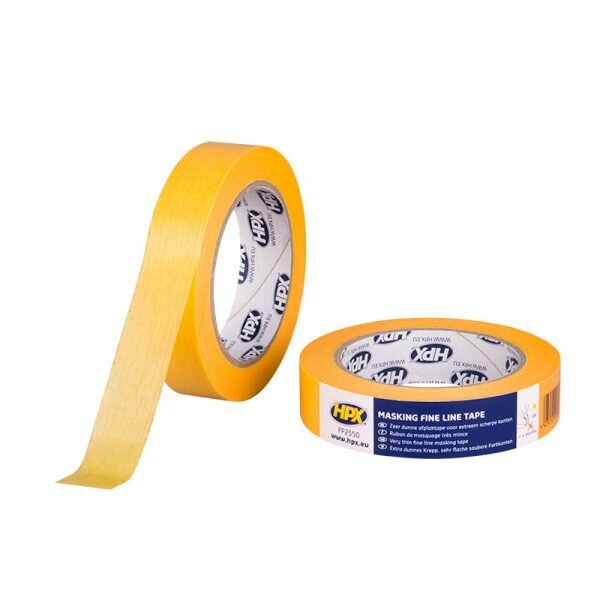 Afplaktape Fine line 24mm oranje p/50mtr.