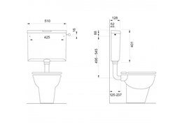 Wisa closetreservoir 790 wit