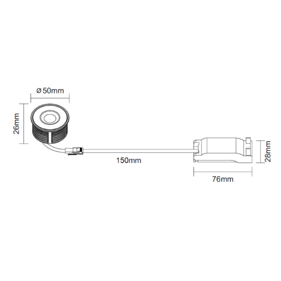 Tronix led spot 5watt wit