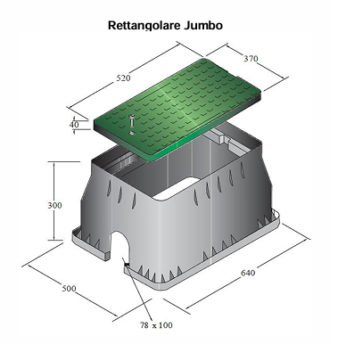 Grondput rechthoekig Jumbo