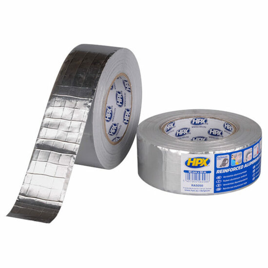 Aluminium tape 50mm versterkt p/50mtr.