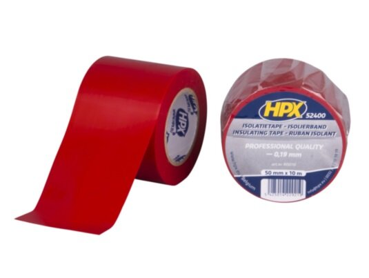 Isolatietape 50mm rood p/10mtr.