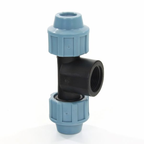 T-stuk 16×3/4″x16mm bi.dr. tyleen