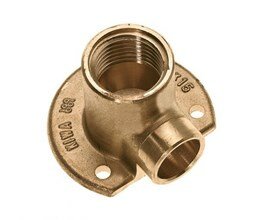 Muurplaat 12×3/8″ soldeer laag