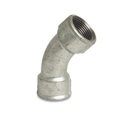 Bocht 45gr. 1/2” bi.dr. gegalv.
