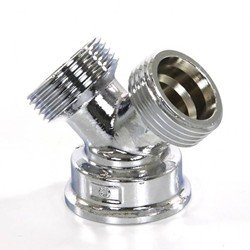 Y-stuk 3/4″ chroom*