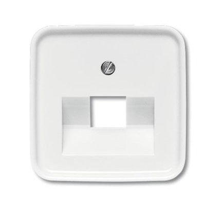 B&J inzetplaat enkel tbv utp rf wit