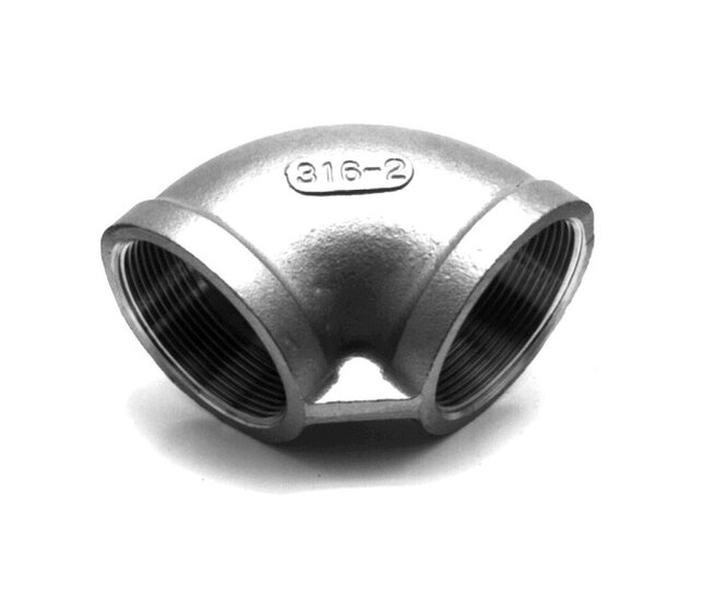Rvs knie 1 1/2″ bi.dr.