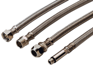 Flexibele slang M10x3/8″ bi.dr. lgt. 30cm