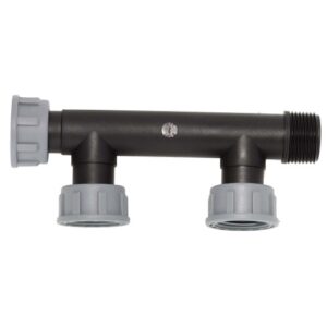 Manifold 2-weg verdeler 1" bi.dr.
