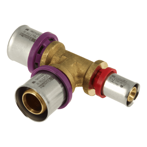 T-stuk 26x26x16mm alupers