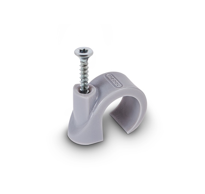 Mepac schroefclips 16-19mm grijs p/100st.