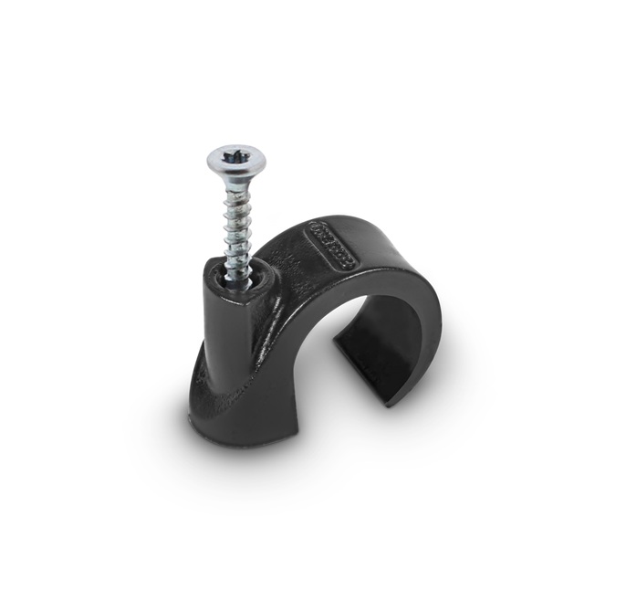 Mepac schroefclips 16-19mm zwart p/100st.