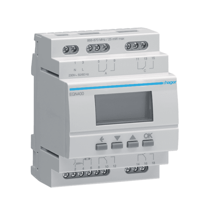 Hager astro schakelklok 4-kanaals