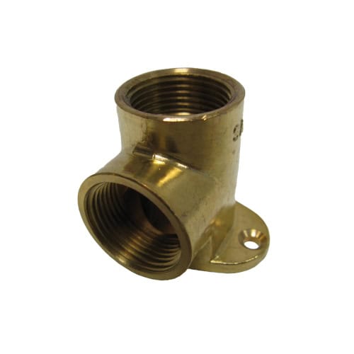 Messing muurplaat 1/2″ bi.dr.