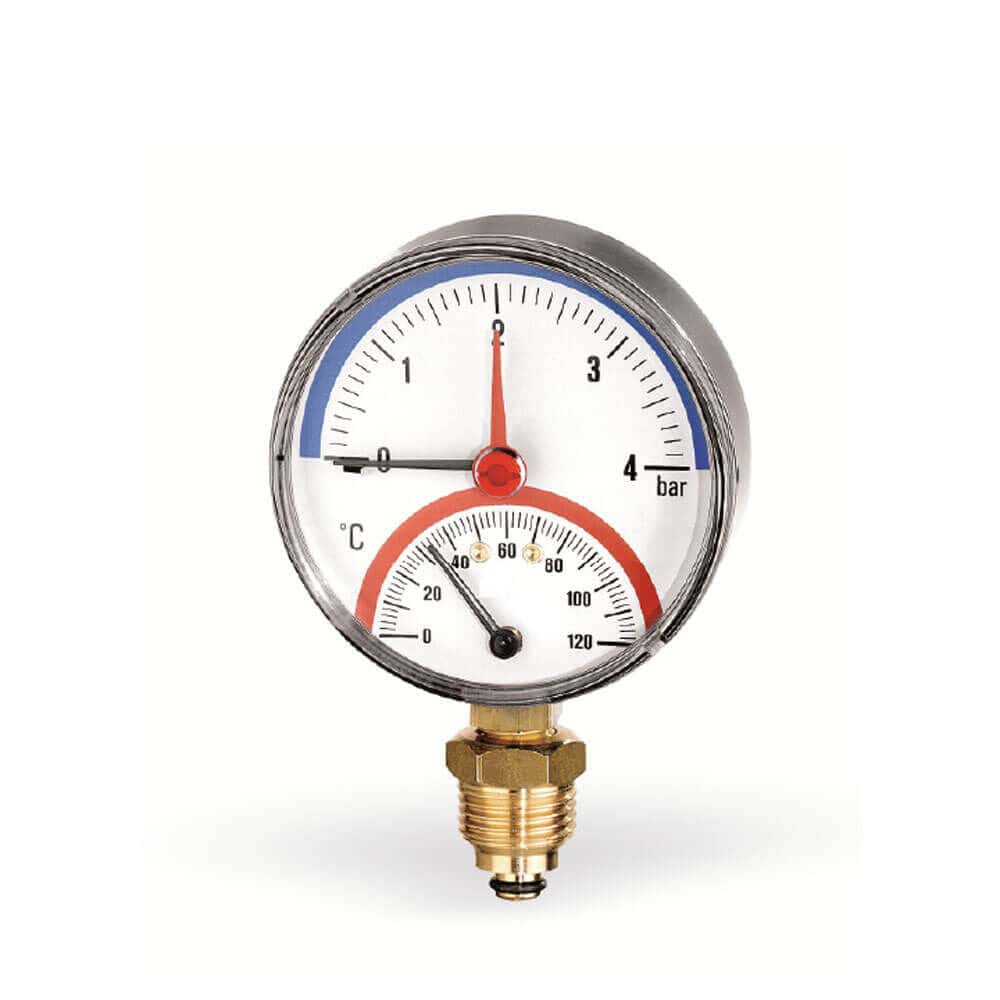 Mano- en temperatuurmeter 1/2" onder - Afbeelding 1