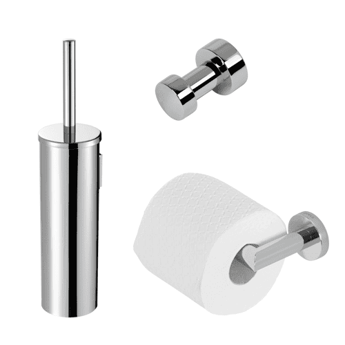 Geesa Nemox toiletaccessoireset zonder klep chroom