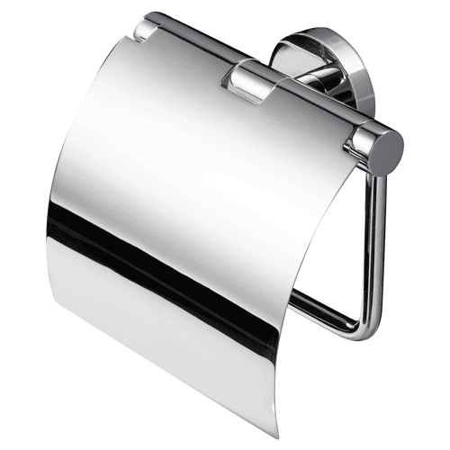 Geesa Nemox toiletrolhouder met klep chroom - Afbeelding 2